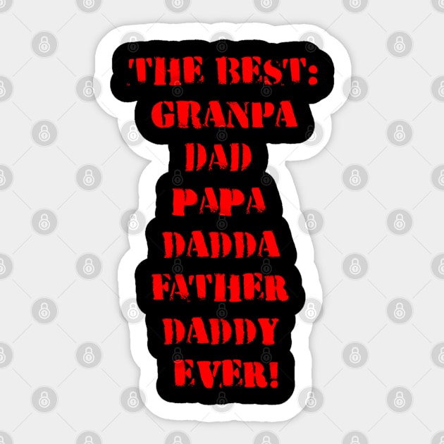 Daddy Fathers Day! Sticker by Karambola